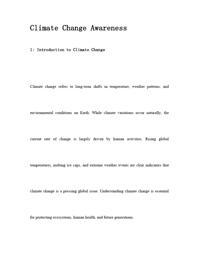 Understanding Climate Change Impacts | PDF | Climate Change | Climate