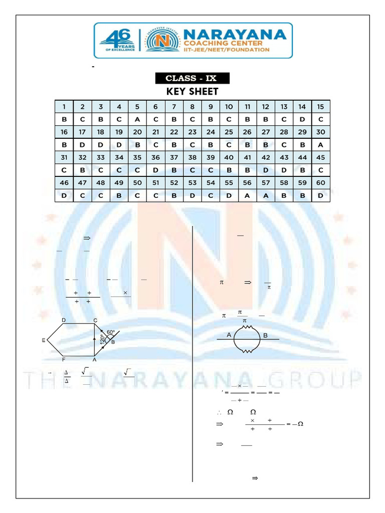 NSEJS Mock Test 3 Solutions and Key | PDF | Acceleration | Atomic Nucleus