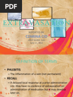 EXTRAVASATION