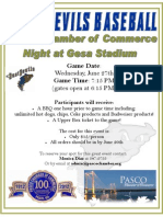 Pasco Chamber of Commerce Group Night Flyer