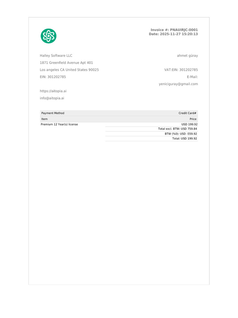 PNAUIRJC 0001 Invoices | PDF