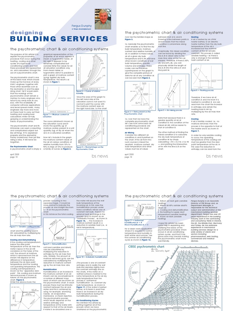 The Psychrometric Chart and Air Conditioning Systems | PDF | Air ...