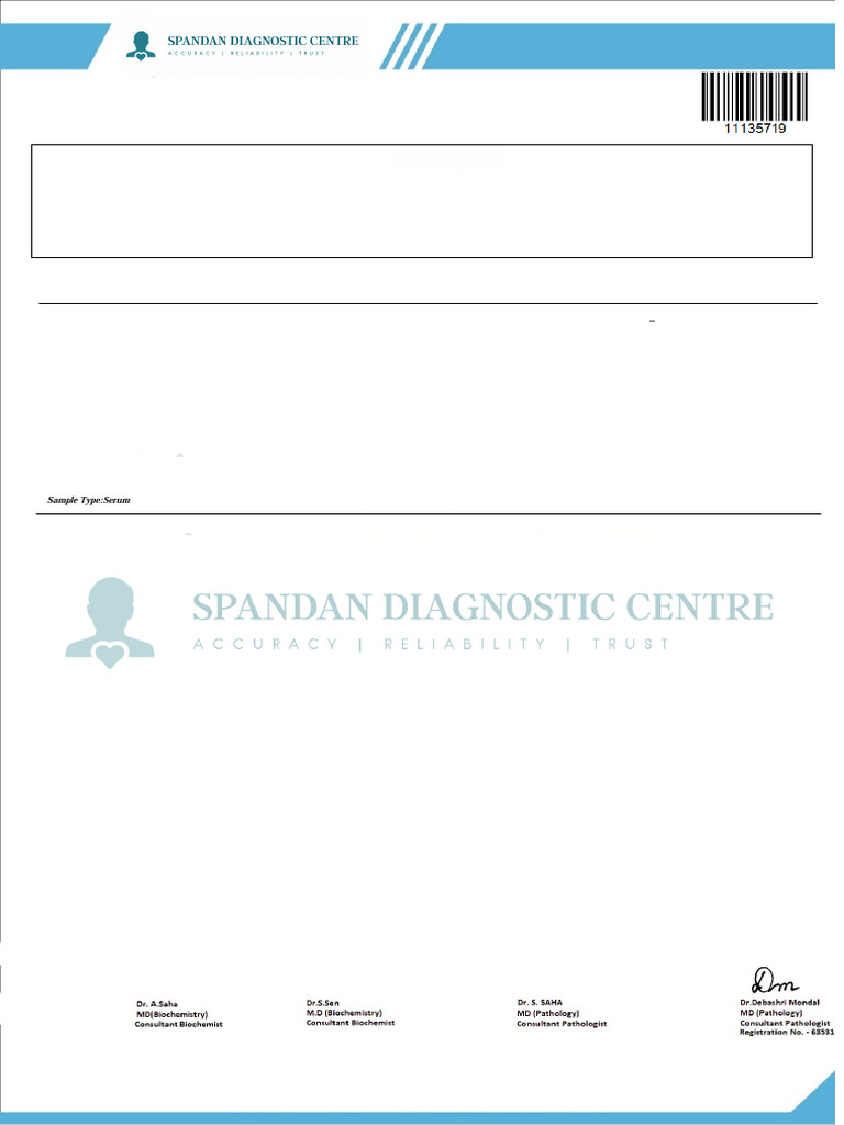 Serum Tryptase Test Report Summary | PDF | Allergy | Allergology