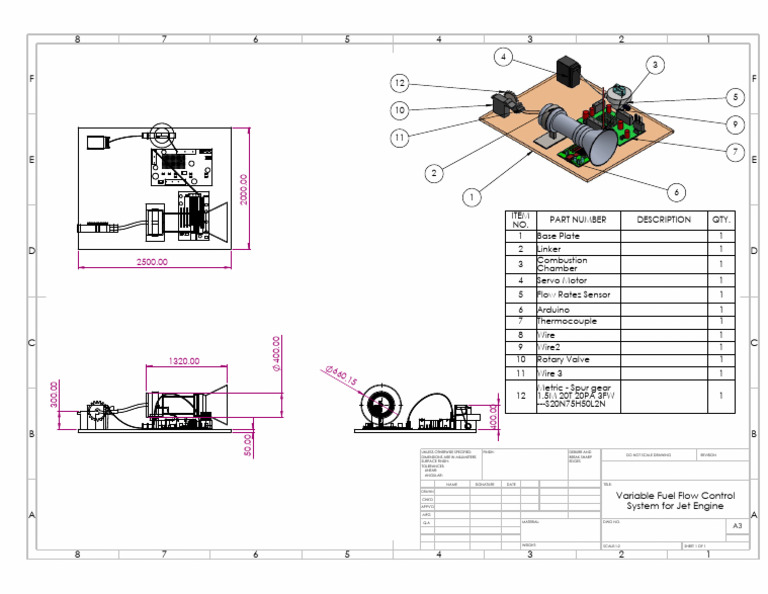 Variable Fuel Flow Control System For Jet Engine-Flow Control - 1 | PDF ...