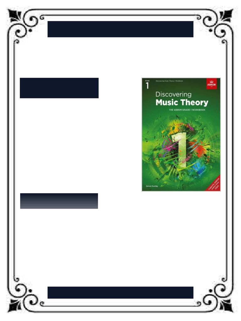Discovering Music Theory The ABRSM Grade 1 5 All in One Workbook 1st ...
