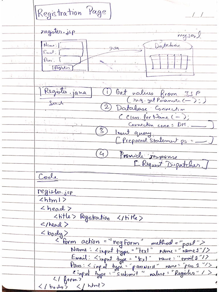 Registration Log in Java | PDF