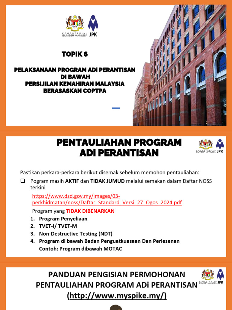 Pentauliahan Program ADi Perantisan | PDF