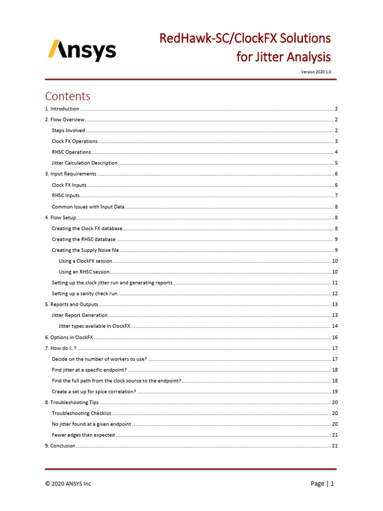 Jitter Analysis with RedHawk-SC & ClockFX | PDF | Computing | Computer ...