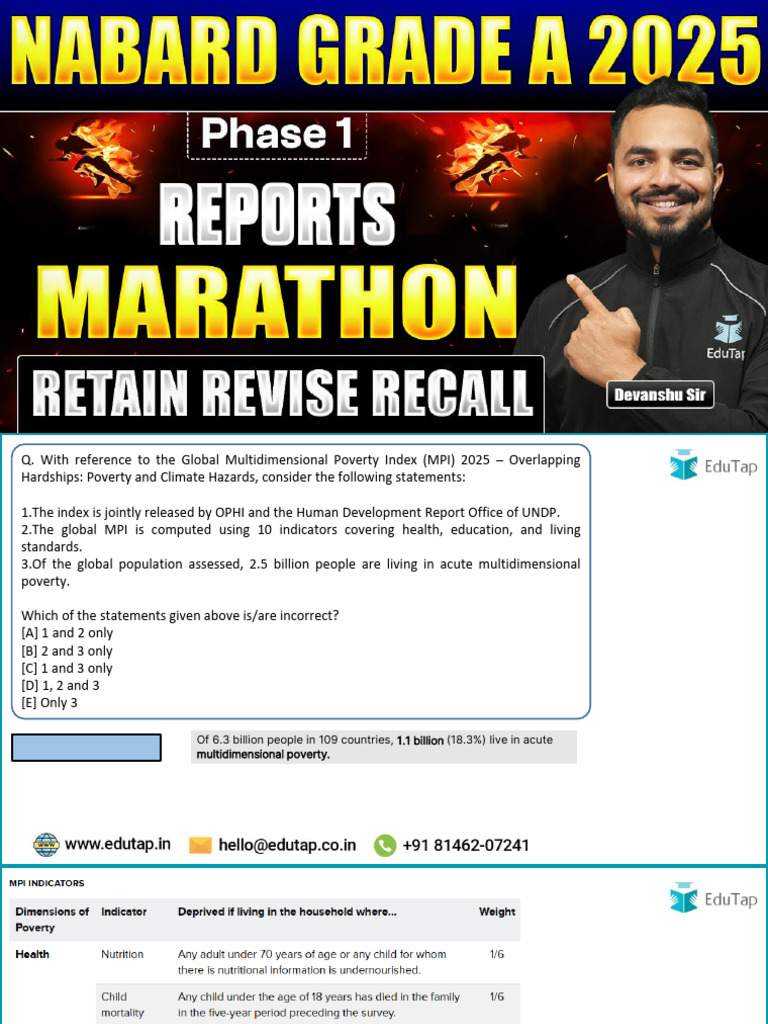 Reports Marathon Session NABARD Without Annotated | PDF | Climate ...