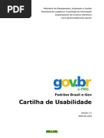 Padrões Brasil e-Gov - Cartilha de Usabilidade