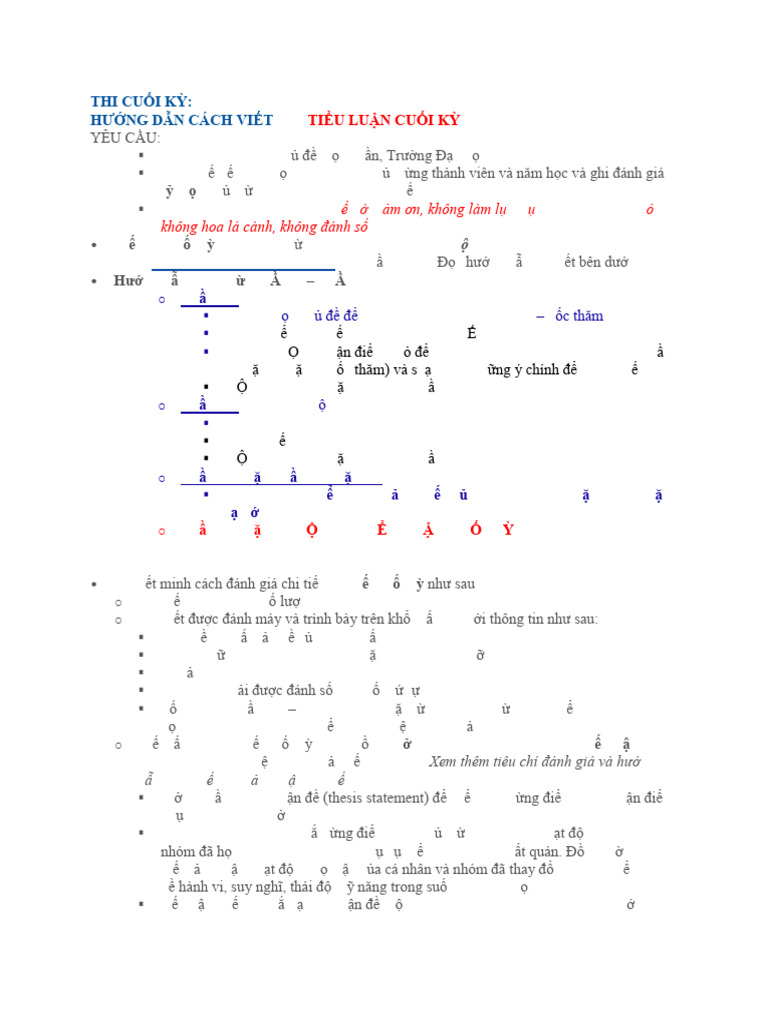 Hướng Dẫn BCCK | PDF