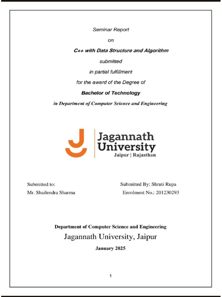 C++ Data Structures & Algorithms Report | PDF | Queue (Abstract Data ...