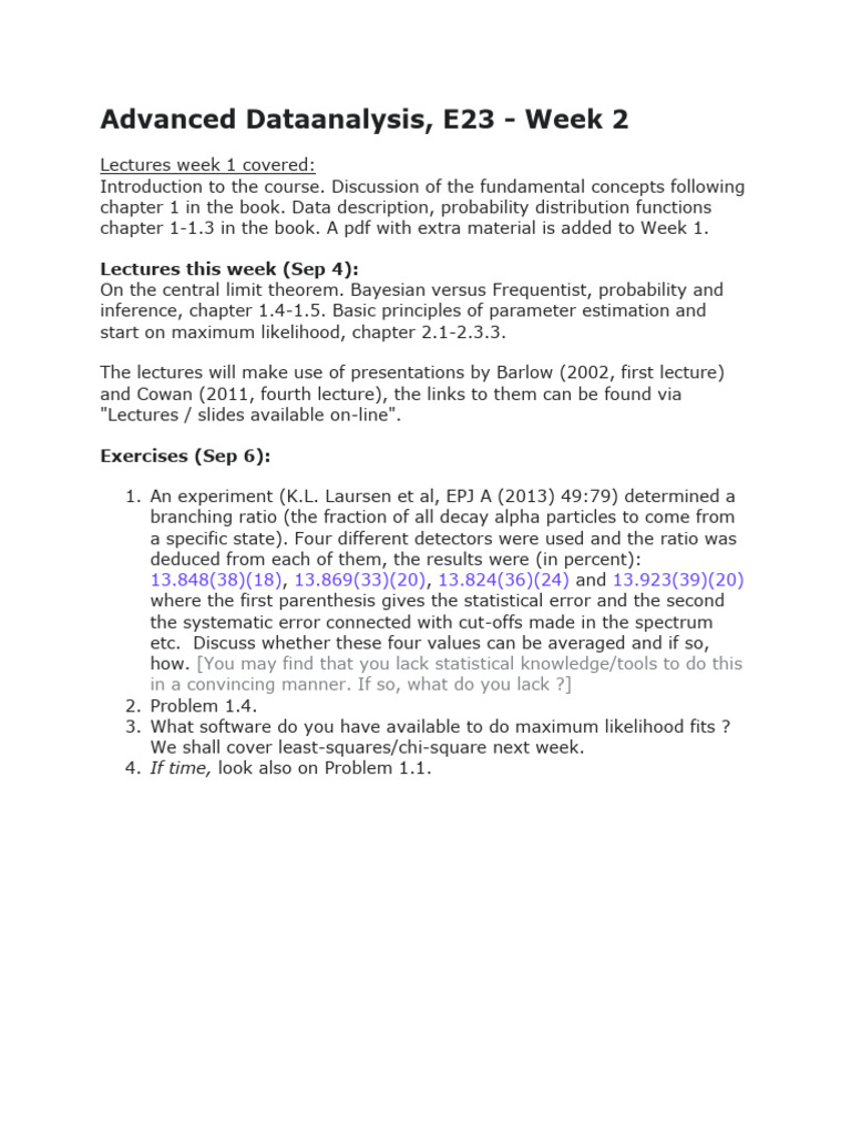 Overview, Week 2 | PDF