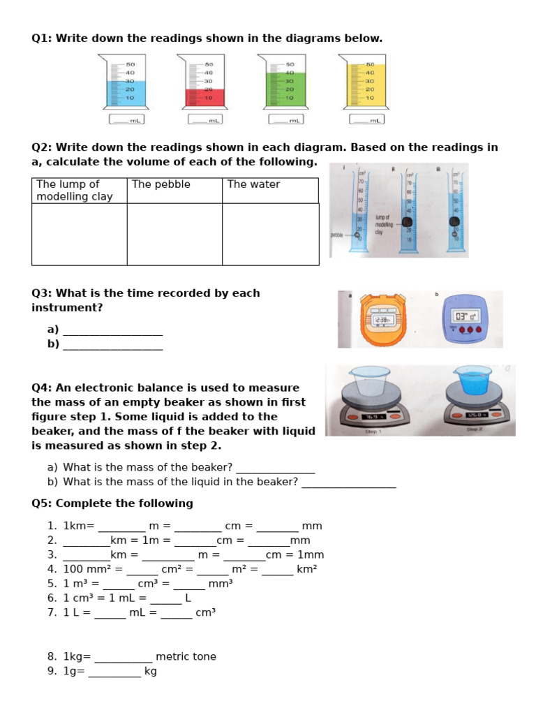 Measurement Calculations and Conversions Guide | PDF