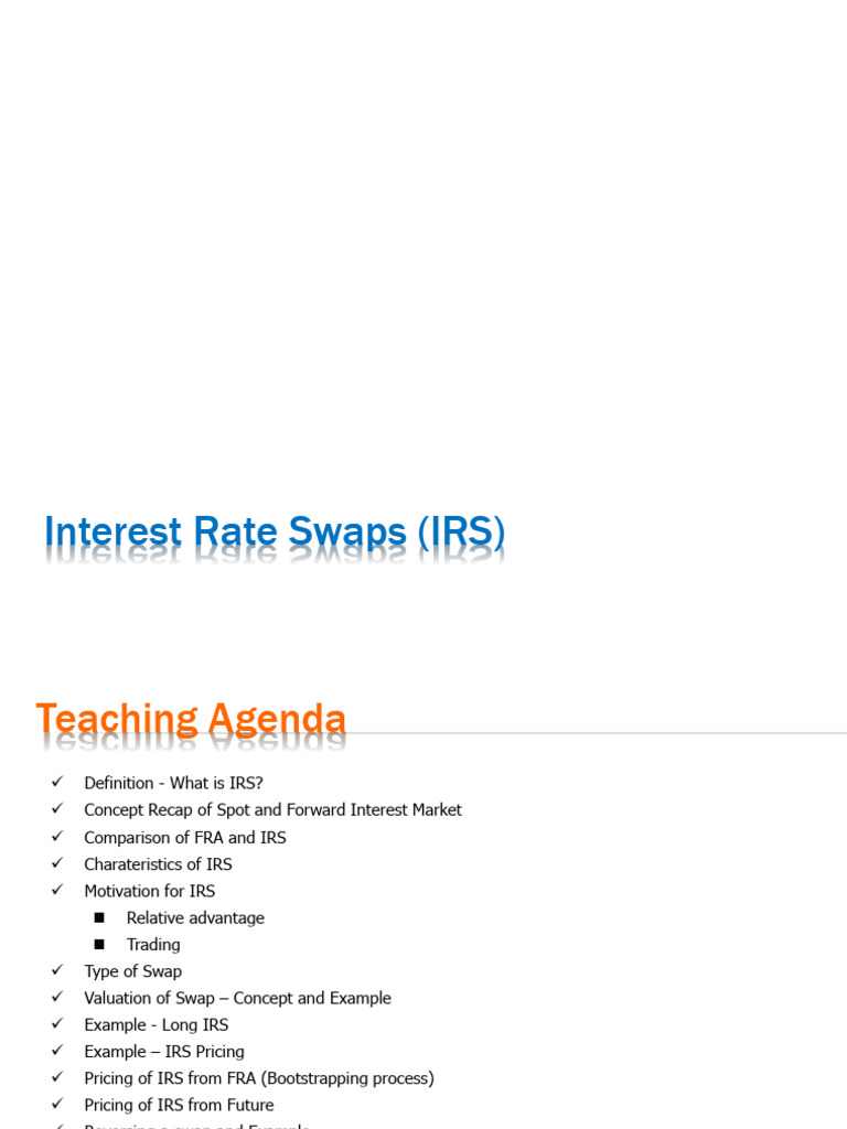 Understanding Interest Rate Swaps (IRS) | PDF | Swap (Finance ...