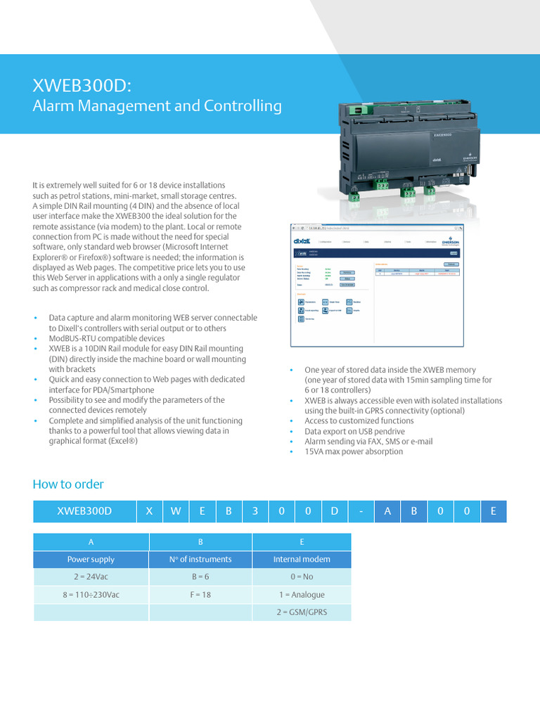 XWEB300D Alarm Management System | PDF | Personal Computers | Usb