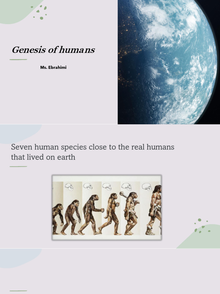 Evolution of Seven Human Species | PDF | Homo | Human