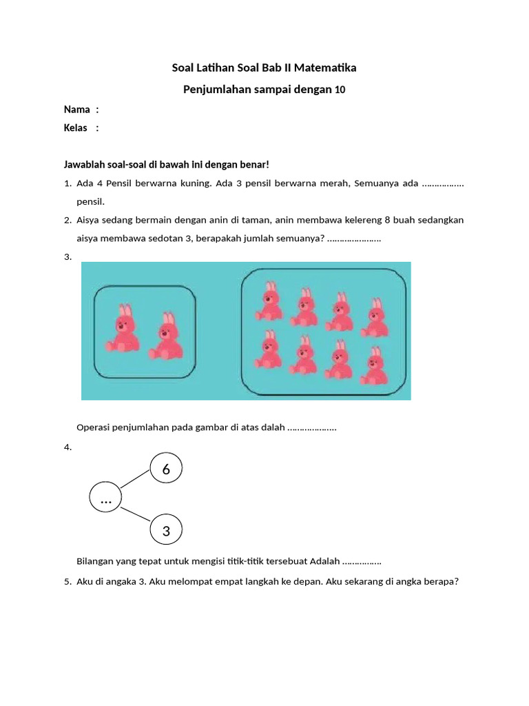 Soal Latihan Soal Bab II Matematika | PDF