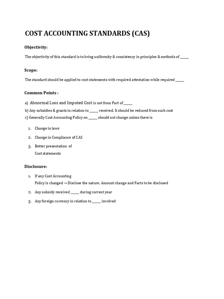 Cas Common Points | PDF