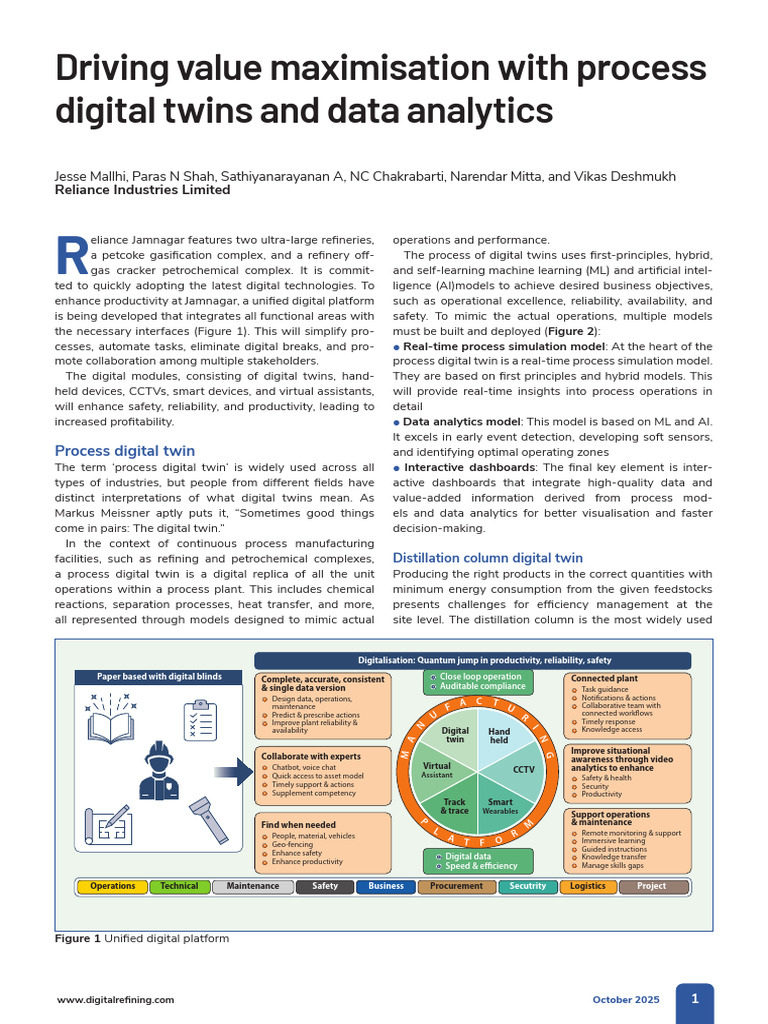 Maximizing Value with Digital Twins | PDF | Analytics | Machine Learning