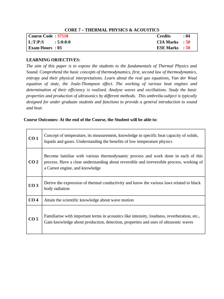 Thermal Physics | PDF | Temperature | Heat