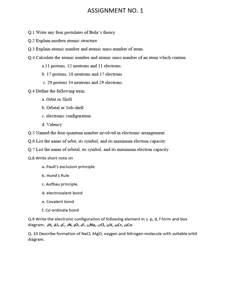 Assignment No 1 | PDF
