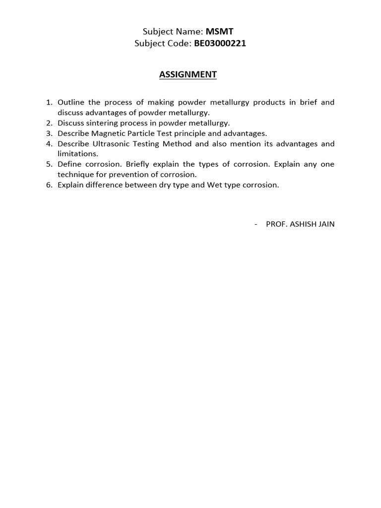 Aoj MSMT Assignment w25 | PDF
