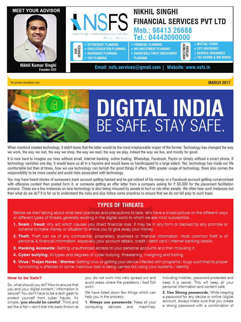 Digital Safety: Protecting Yourself Online | PDF | Investing | Taxes