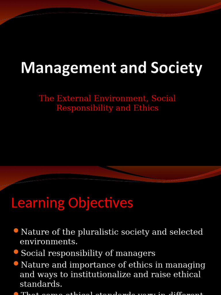 Ethics and Social Responsibility in Management | PDF | Justice | Crime ...