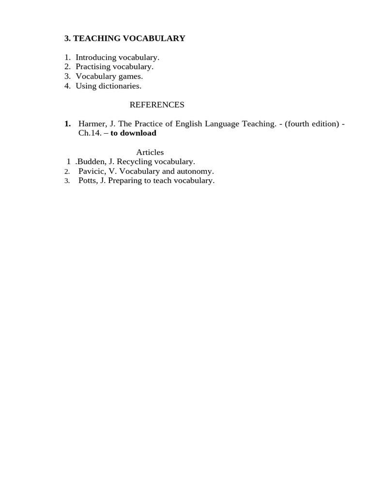 Effective Vocabulary Teaching Strategies | PDF