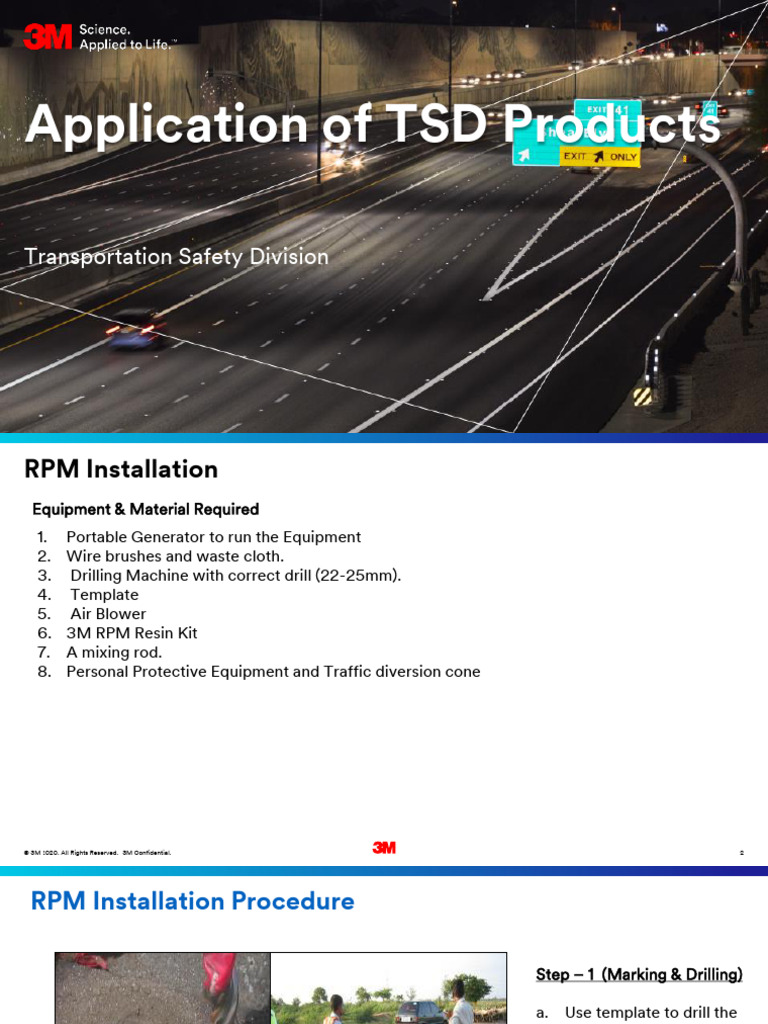 RPM Installation Guide for TSD Products | PDF | Epoxy | Drill