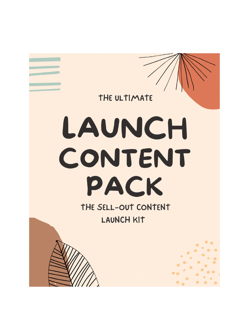 Launch Content Template for Products | PDF | Perfume