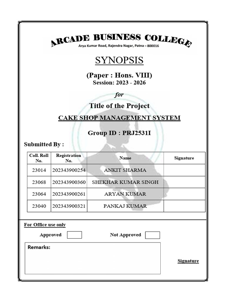 Cake Shop Management System Overview | PDF | Databases | Computing