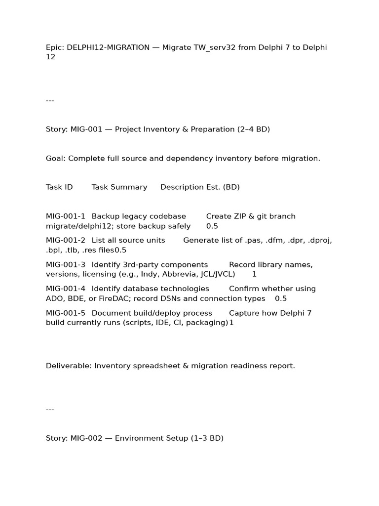 Delphi 7 to 12 Migration Guide | PDF | Component Object Model | String ...