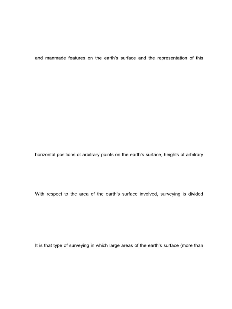 Overview of Surveying Techniques and Errors | PDF | Surveying ...