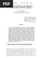 Descriptive Linguistics at The Millennium: Corpus Data As Authentic Language