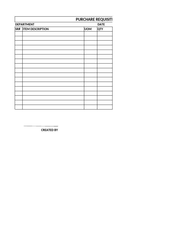 Purchase Requisition Form | PDF