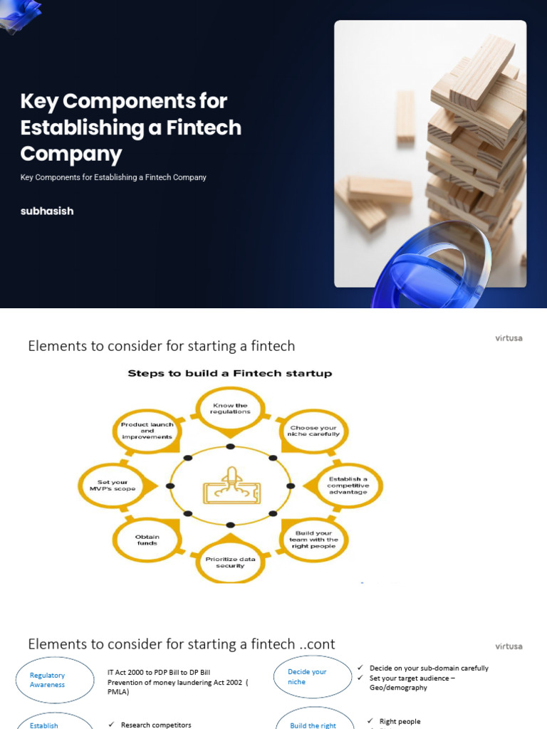 Key Components for Fintech Startups | PDF | Finance & Money Management ...
