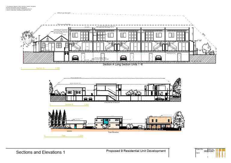 Proposed 9 Unit Development Plans | PDF | Civil Engineering | Building ...