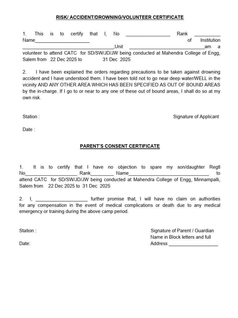 Catc Format | PDF