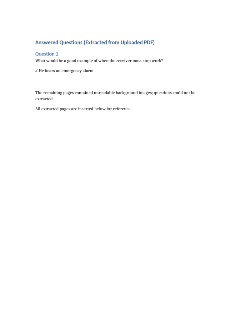 Answered WPR Questions | PDF