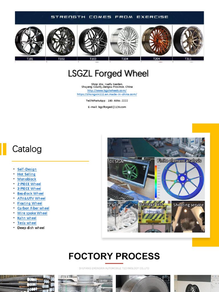 LSGZL Forged Wheels Catalog | PDF