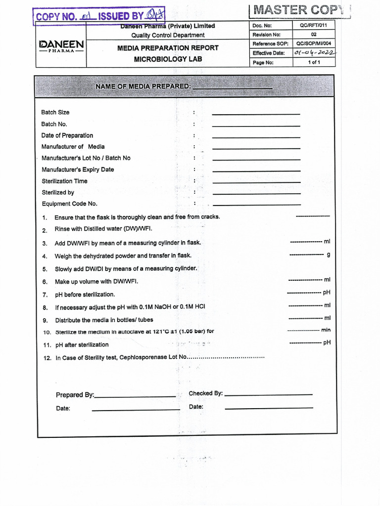 QC-RFT-011 WC | PDF