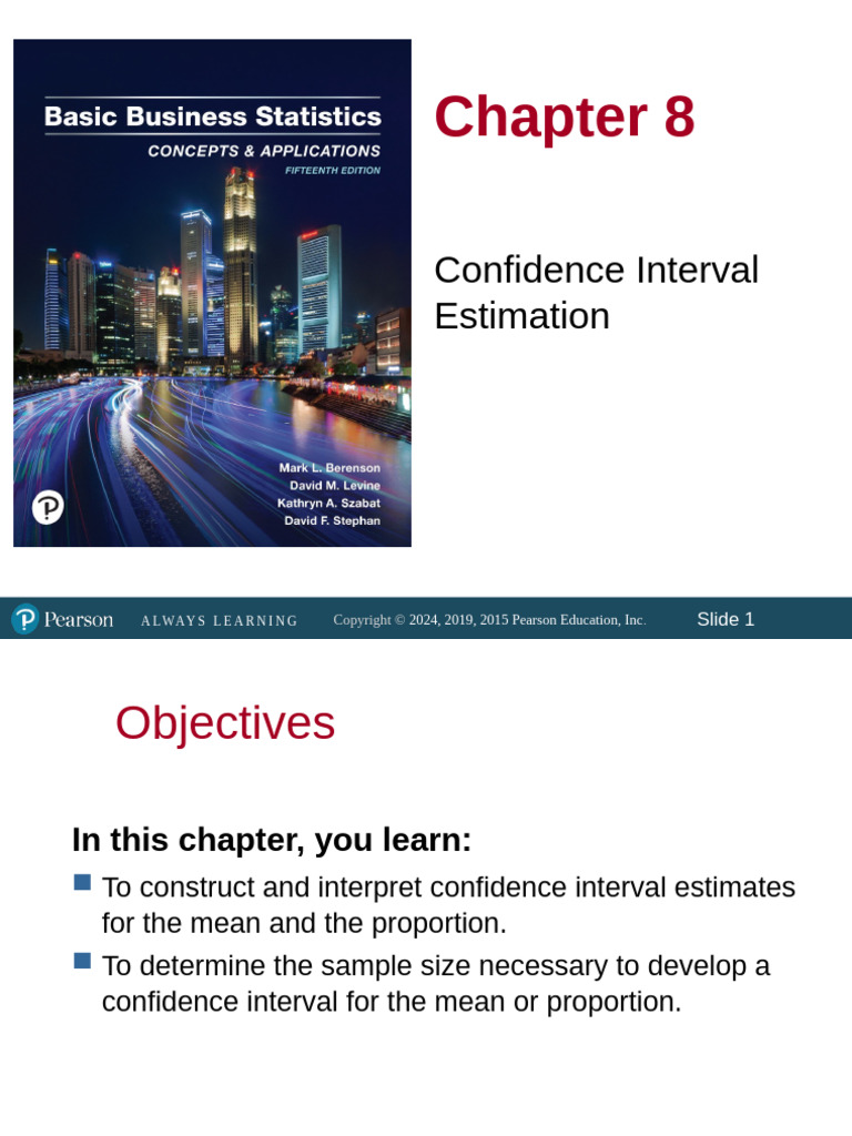 Confidence Interval Estimation Guide | PDF | Sample Size Determination ...