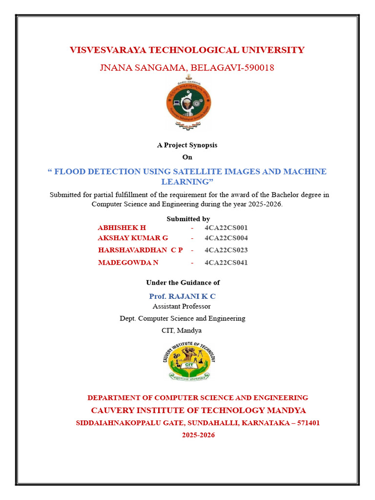 Flood Detection with Satellite Imaging | PDF | Tropical Cyclones | Deep ...