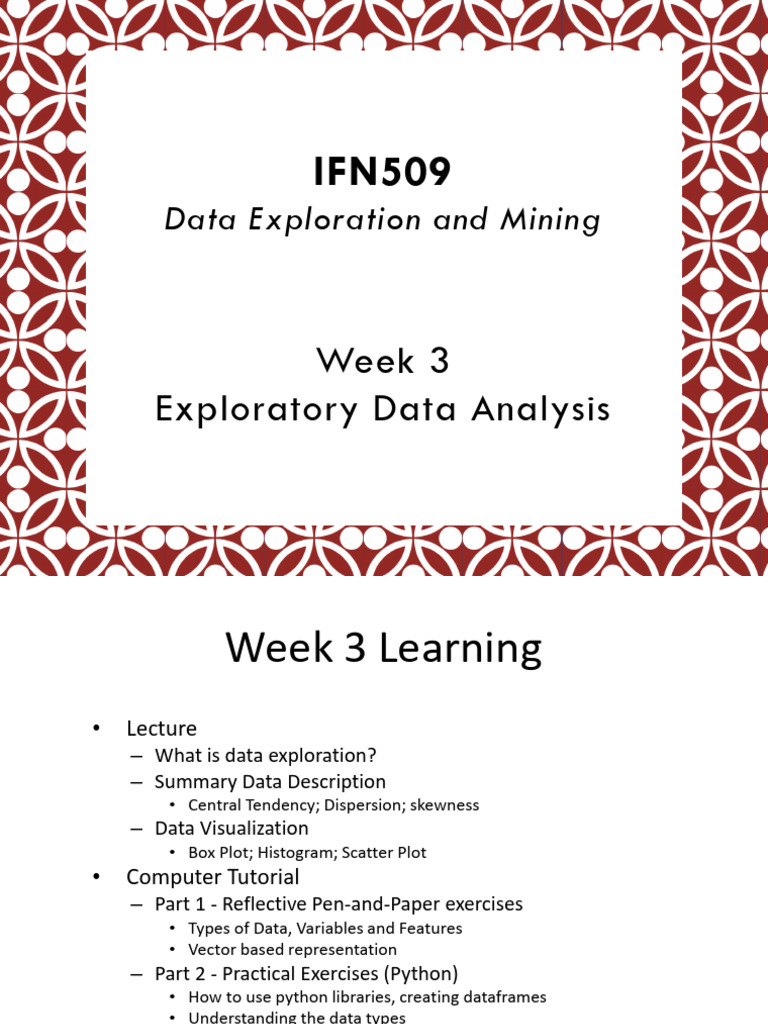 Data Exploration and Visualization Techniques | PDF | Statistics | Data ...