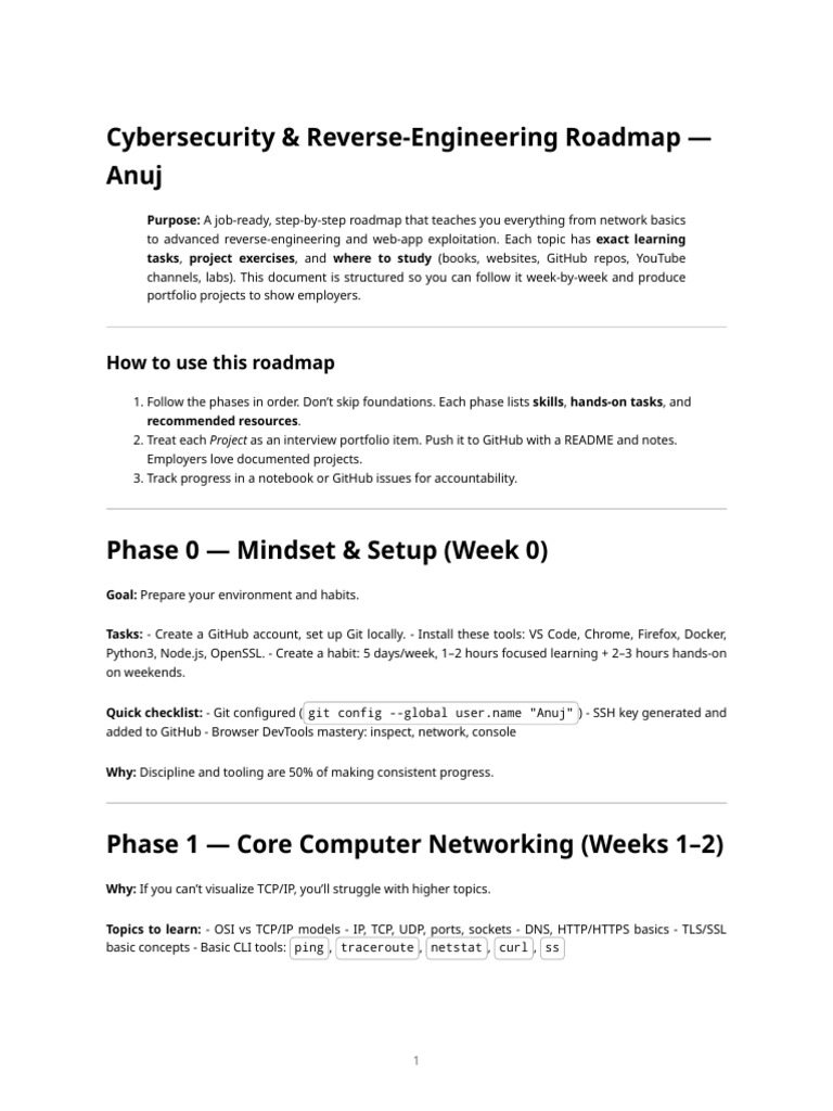 Cybersecurity Reverse Engineering Guide | PDF | World Wide Web ...