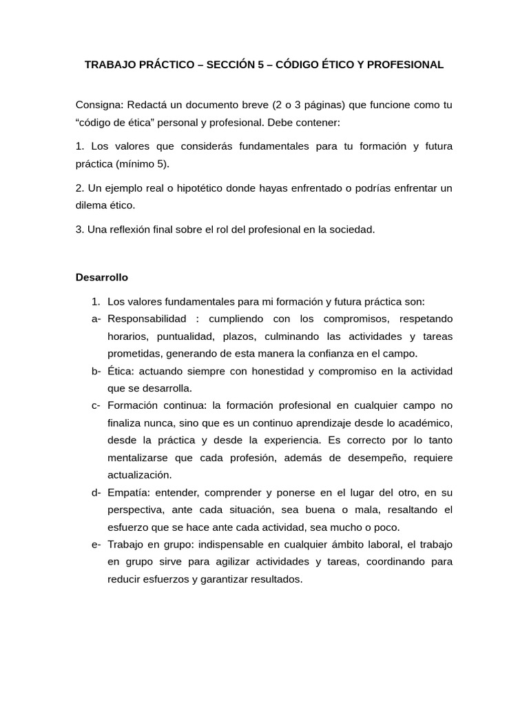 TRABAJO PRÁCTICO 5 Modulo Introductorio | PDF | Educación continua