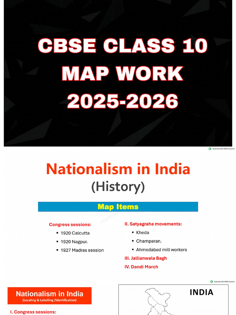 Grade 10 Map Work 2025-2026 | PDF