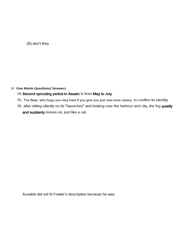 English Model Paper Key Answers | PDF | Resource
